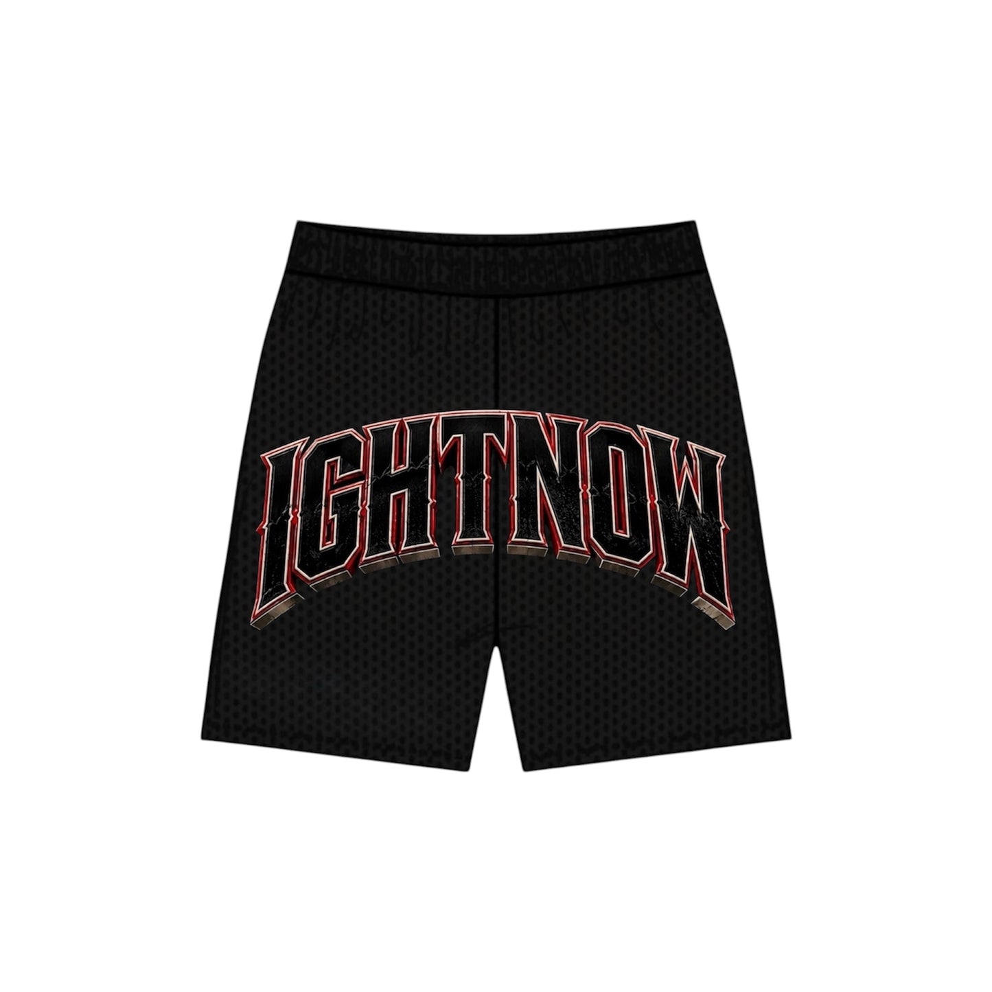 IGHT NOW LOGO ACROSS LEG MEN MESH SHORTS