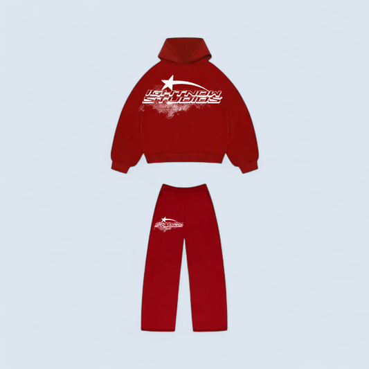 MAROON IGHT NOW SWEATSUIT