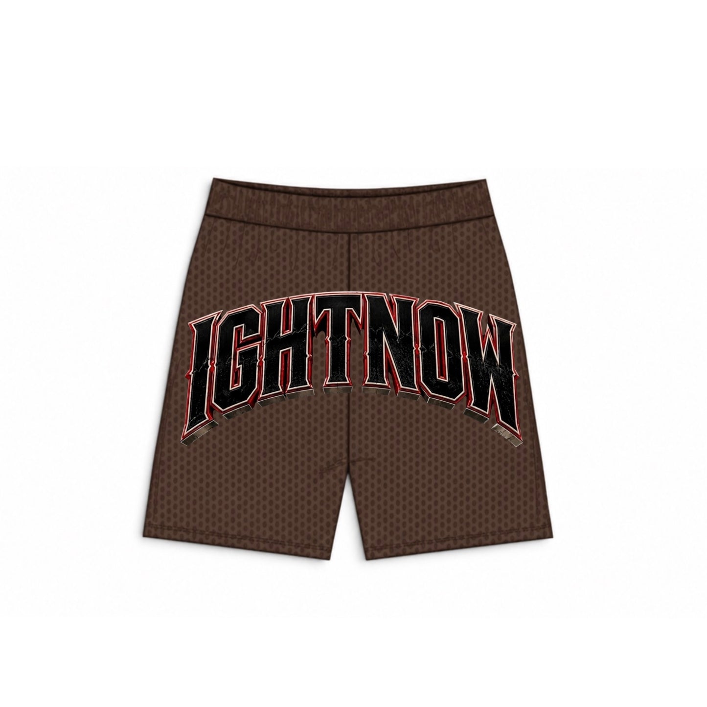 IGHT NOW LOGO ACROSS LEG MEN MESH SHORTS