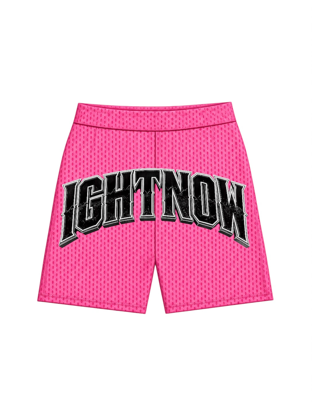 IGHT NOW LOGO ACROSS LEG MEN MESH SHORTS